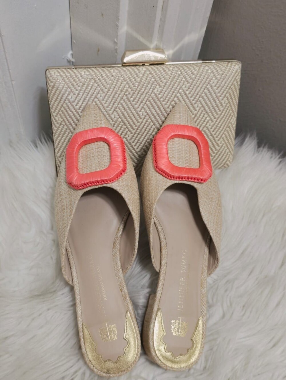 Antonio Melani x Jennifer Sumko Neuchatel woven mule With a Matching Purse - Picture 3 of 9